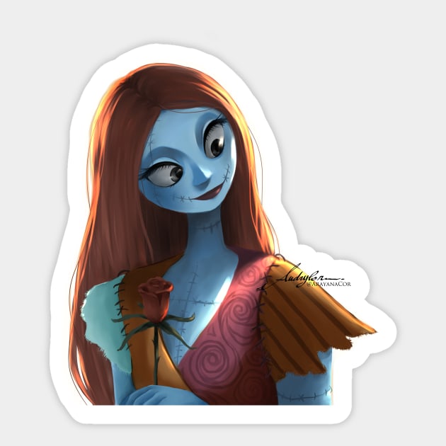 Sally Skellington (Without BG moon) Sticker by AuCo47